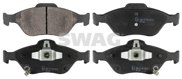 Kit pastiglie freno, Freno a disco - 33 10 7129 SWAG